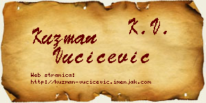 Kuzman Vučićević vizit kartica